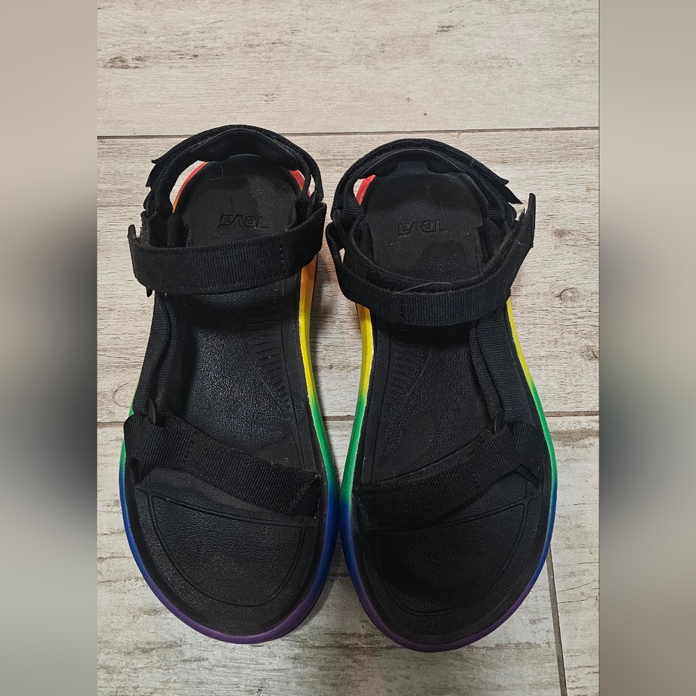 Teva Women's Hurricane XLT2 Ampsole Rainbow Sandals 10 - Picture 3 of 8